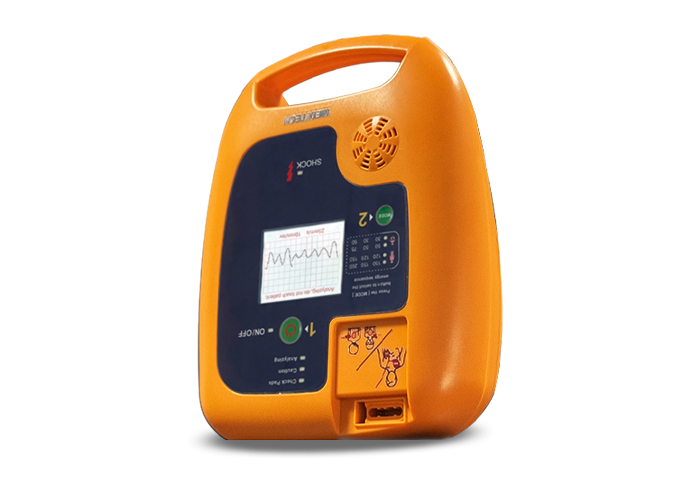 fully automatic defibrillator AED with screen